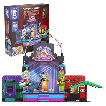 Five Nights AT Freddy’S - Phat$tacks Mega Pizzaplex Deluxe Buildable Playset (454 Pieces, Series 1)