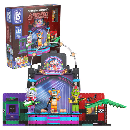 Five Nights AT Freddy’S - Phat$tacks Mega Pizzaplex Deluxe Buildable Playset (454 Pieces, Series 1)