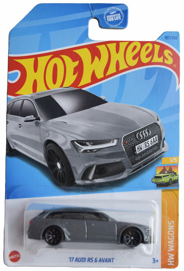 Hot Wheels '17 Audi RS 6 Avant, HW Wagons 1/5 [Gray] 187/250