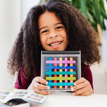 SmartGames IQ Stixx Stacking Travel Game with 120 Challenges for Ages 7 - Adult