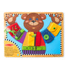 Melissa & Doug Basic Skills Wooden Puzzle Dress-Up Activity Board