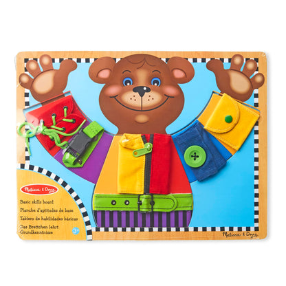 Melissa & Doug Basic Skills Wooden Puzzle Dress-Up Activity Board