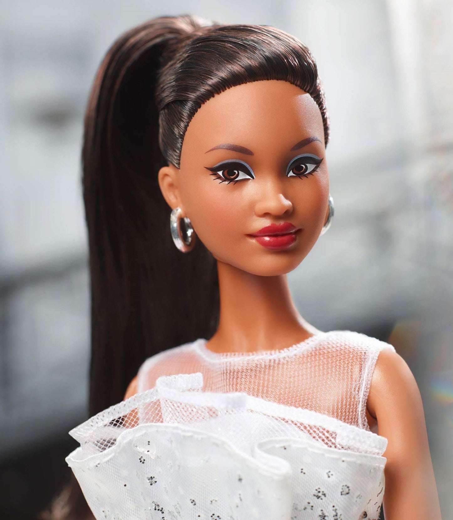 Barbie Collector 60th Anniversary Doll, Brunette, with Diamond-Inspired Gown