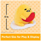 GUND Sanrio Spicy Gudetama 5-Inch Egg with Chili Pepper Plush Toy; Ages 1+
