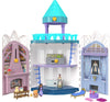 Mattel Disney Wish Toys, Rosas Castle Dollhouse Playset with 2 Posable Mini Dolls, Star Figure, 20 Accessories, Light-Up Projection Dome & More