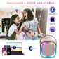 Mini Karaoke Machine, Portable Bluetooth Karaoke Speaker with 2 Wireless Microphones and Light for Family Home Party,Toys for Girls Boys Friends Age