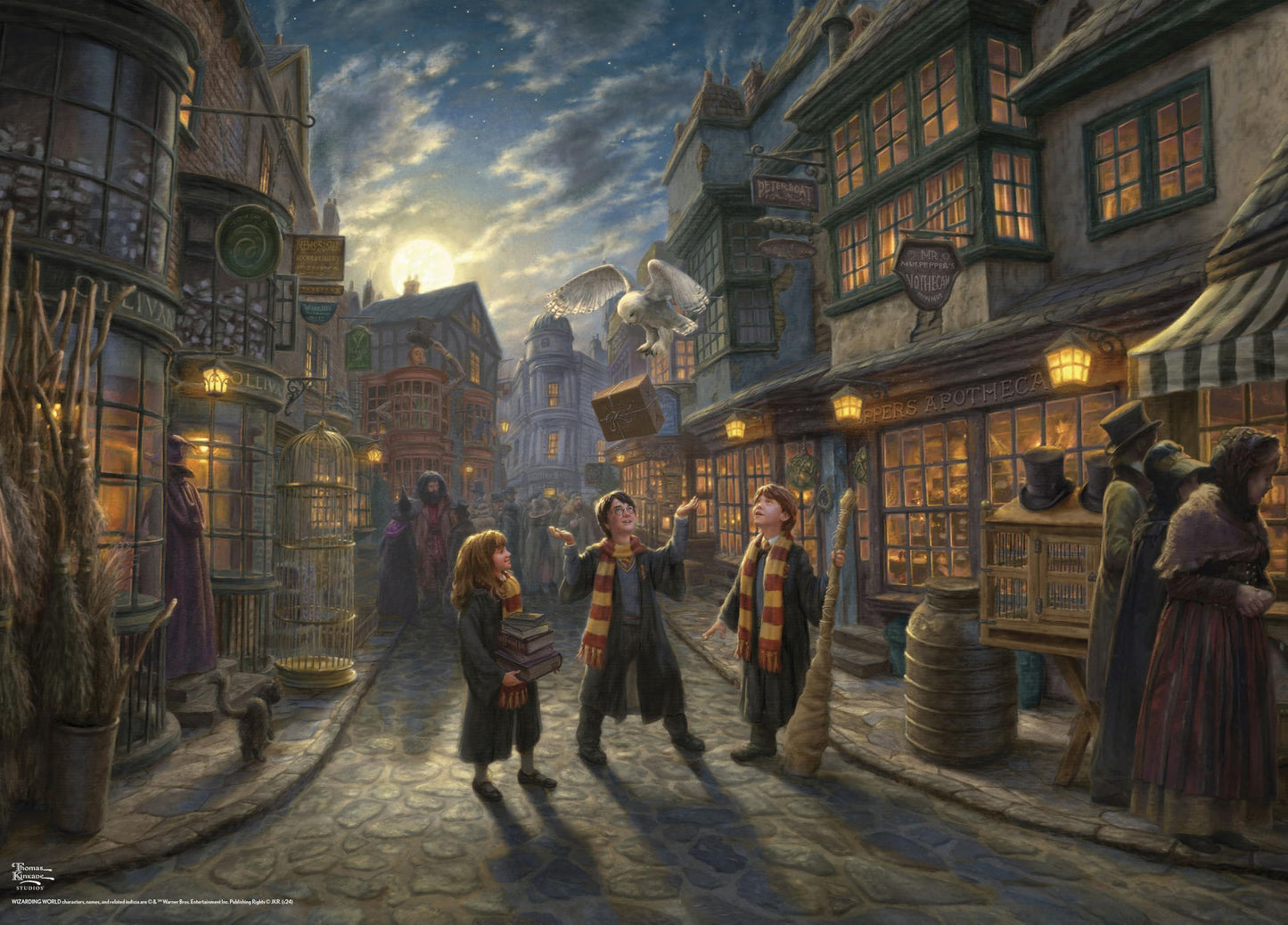 Ceaco - Thomas Kinkade Harry Potter Diagon Alley - 1000 Piece Puzzle