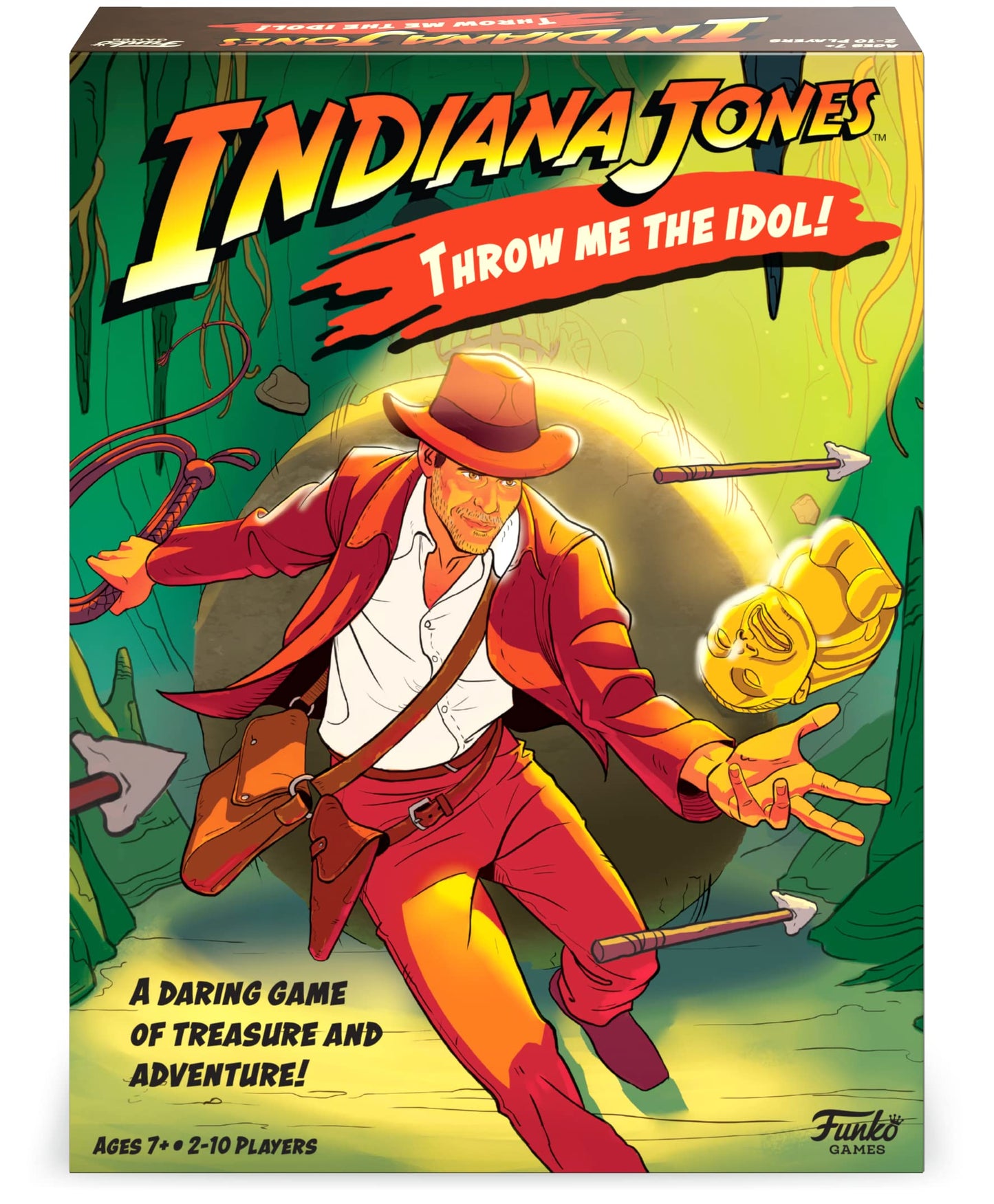 Funko Games Indiana Jones Throw Me The Idol! Family Board Game Ages 7 and Up 2-10 Players