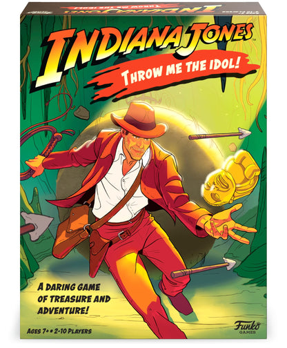 Funko Games Indiana Jones Throw Me The Idol! Family Board Game Ages 7 and Up 2-10 Players