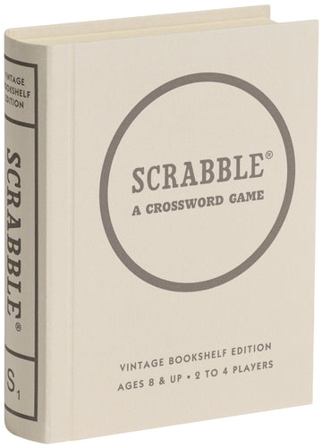 WS Game Company Scrabble Vintage Bookshelf Edition for 2 to 4 Players, Ages 8+