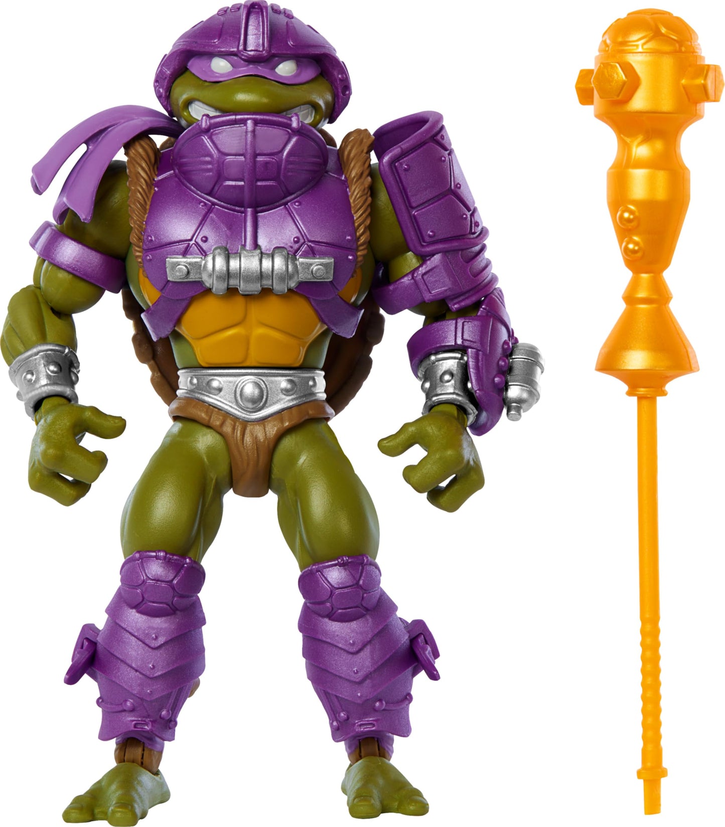 Mattel Masters of the Universe Origins Turtles of Grayskull Action Figure & Accessories, Donatello Collectible Toy with 16 Joints, TMNT & MOTU