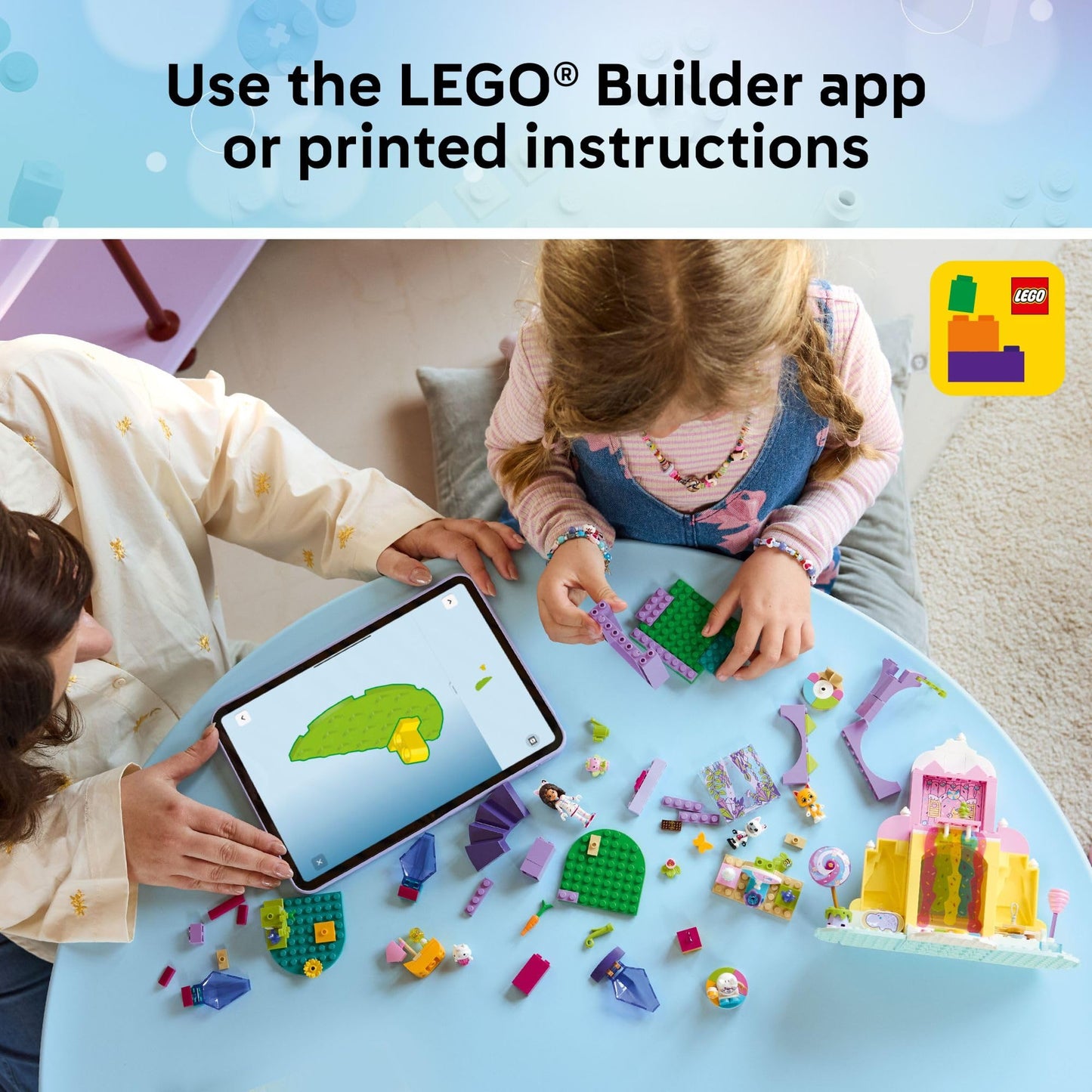 LEGO Gabby’s Dollhouse Sweet Treat Mountain & Kitty Garden Building Blocks - Pretend Play & Learning Toy for Girls & Boys, Ages 4+ - W/Gabby & Pandy