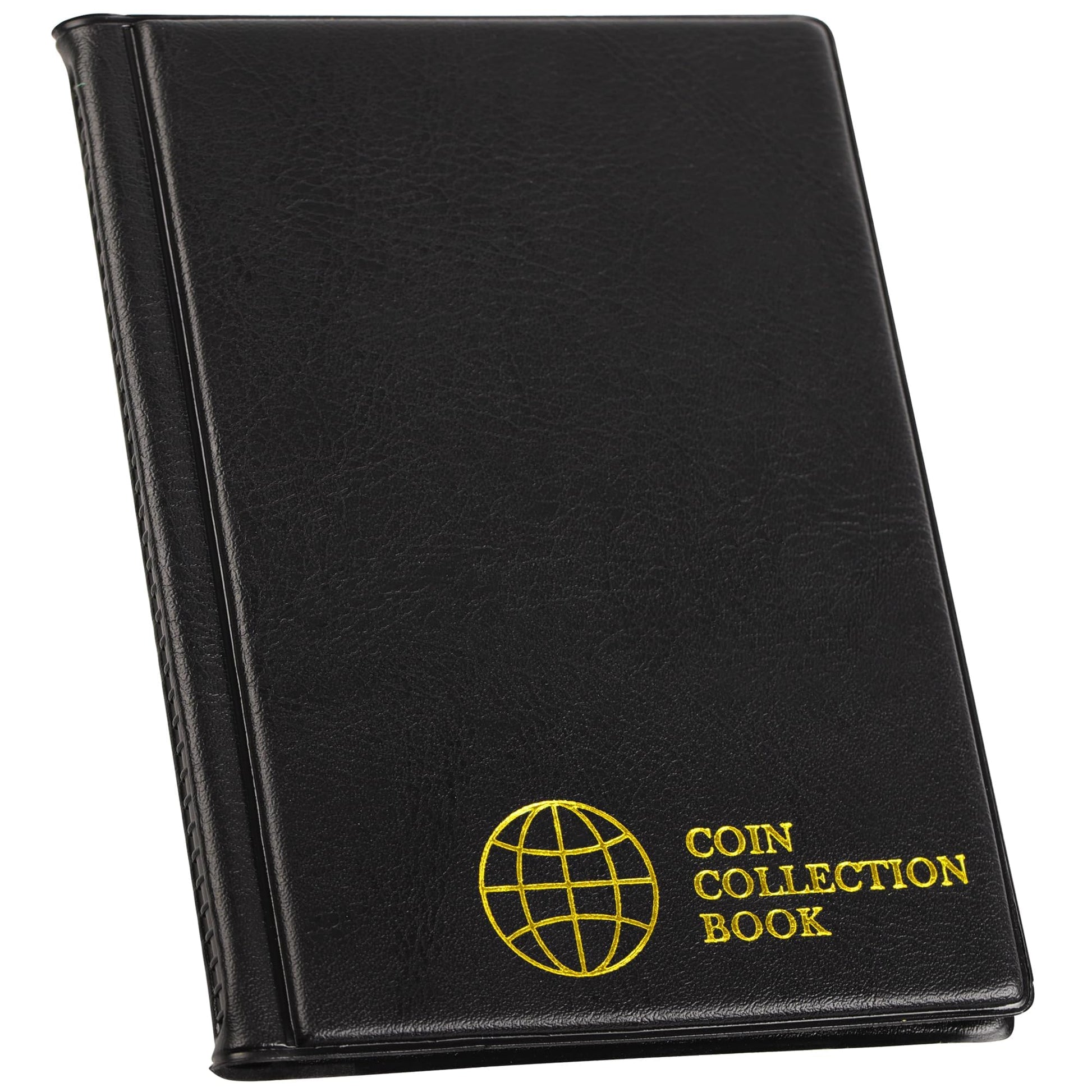 Coin Collection Book Holders for Collectors, 12 Mixed Pages 108 Pockets Coin Collecting Album Storage Organizer Supplies CS01S1BK