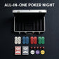 LOYCHIP 300 Piece Blank Poker Chip Set 11.5g Iron Core Texas Holdem Case