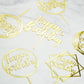 6-Pack Gold Cake Topper Set, Double-Sided Glitter, Acrylic Happy Birthday Cupcake Toppers, Birthday Decorations for Children or Adults.