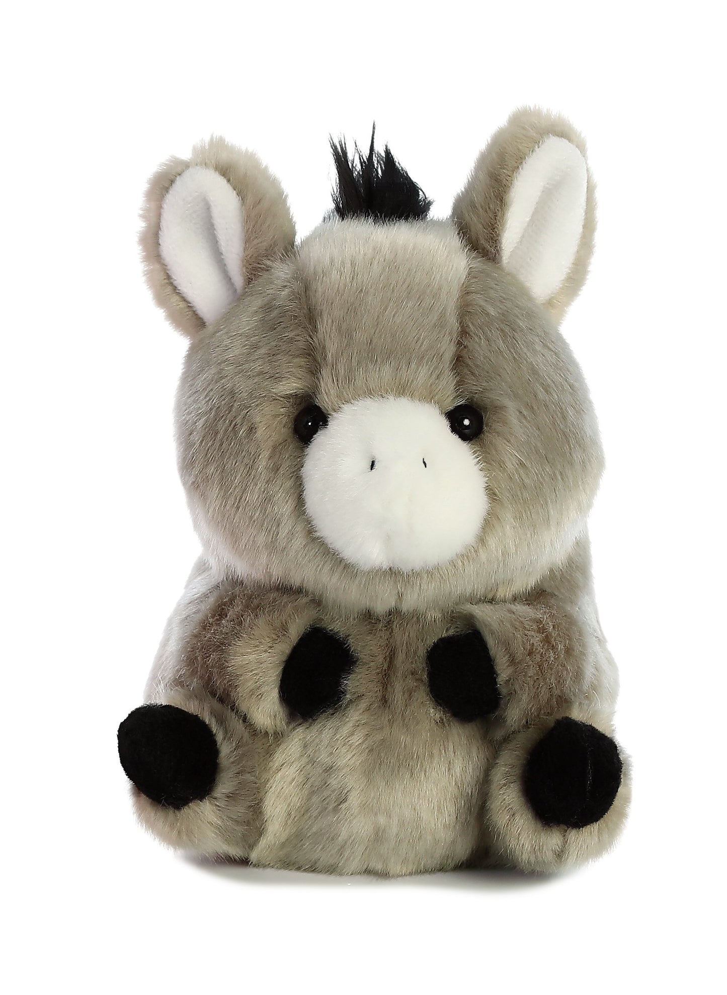 Aurora® Playful Rolly Pet™ Bray Donkey™ Stuffed Animal - Compact Size for On-the-Go Fun - for Adults, Kids, Birthdays, and Anniversaries - Gray 5