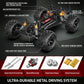 YESHIN 1:10 Large RC Car 45km/h High Speed Off-Road Truck, Waterproof Electric Powered RC Cars All Terrain Toys with 2 Rechargeable 2600mAh Batteries