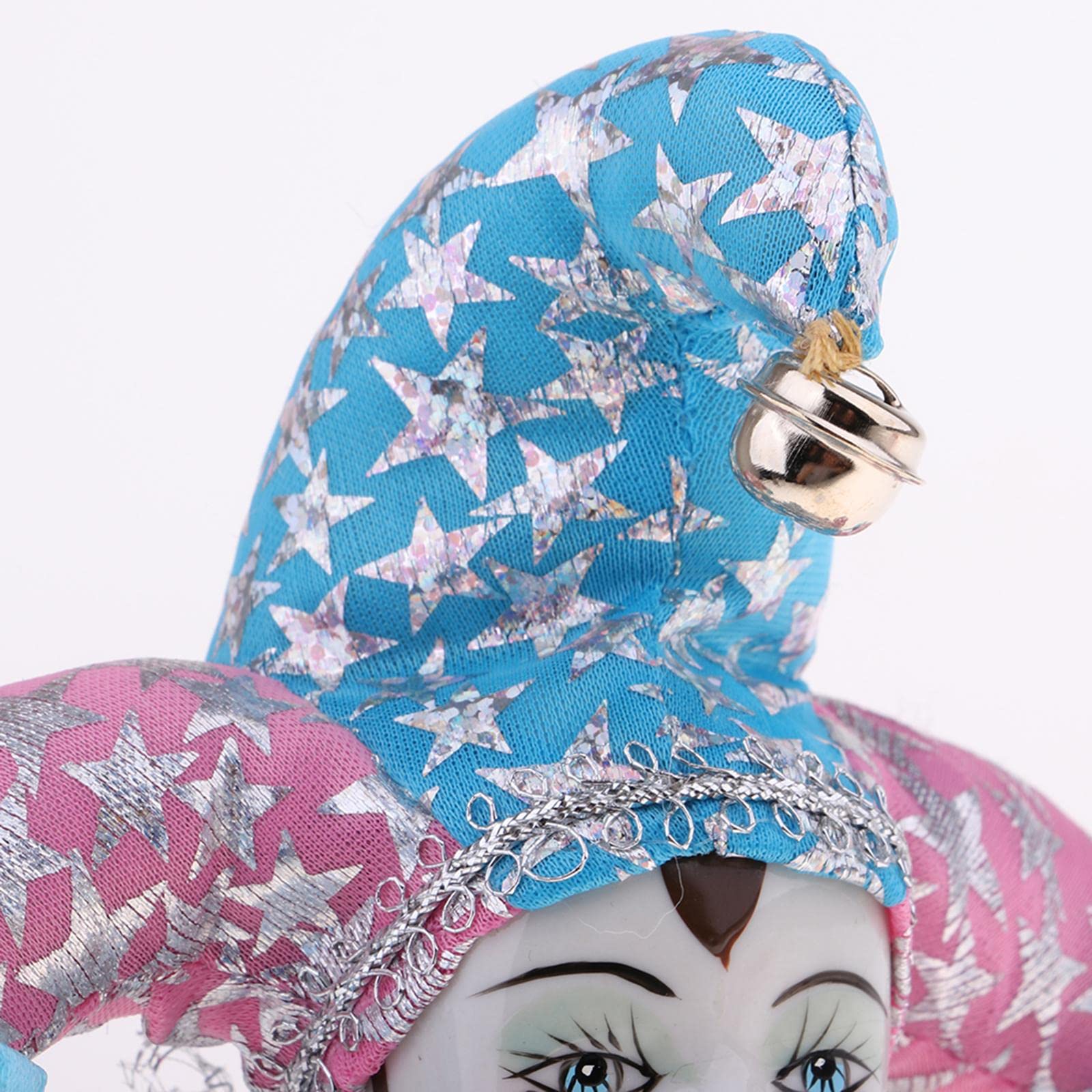 DYNWAVE Fashion Porcelain Dolls Collectible 8inch Height Harlequin Costume, Creative Valentin Gifts for Girlfriend