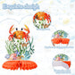 Tarklanda 12Pcs Ocean Sea Animal Honeycomb Centerpieces, Tropical Fish Under The Sea Birthday Party Decor Table Centerpieces for Ocean Themed Beach