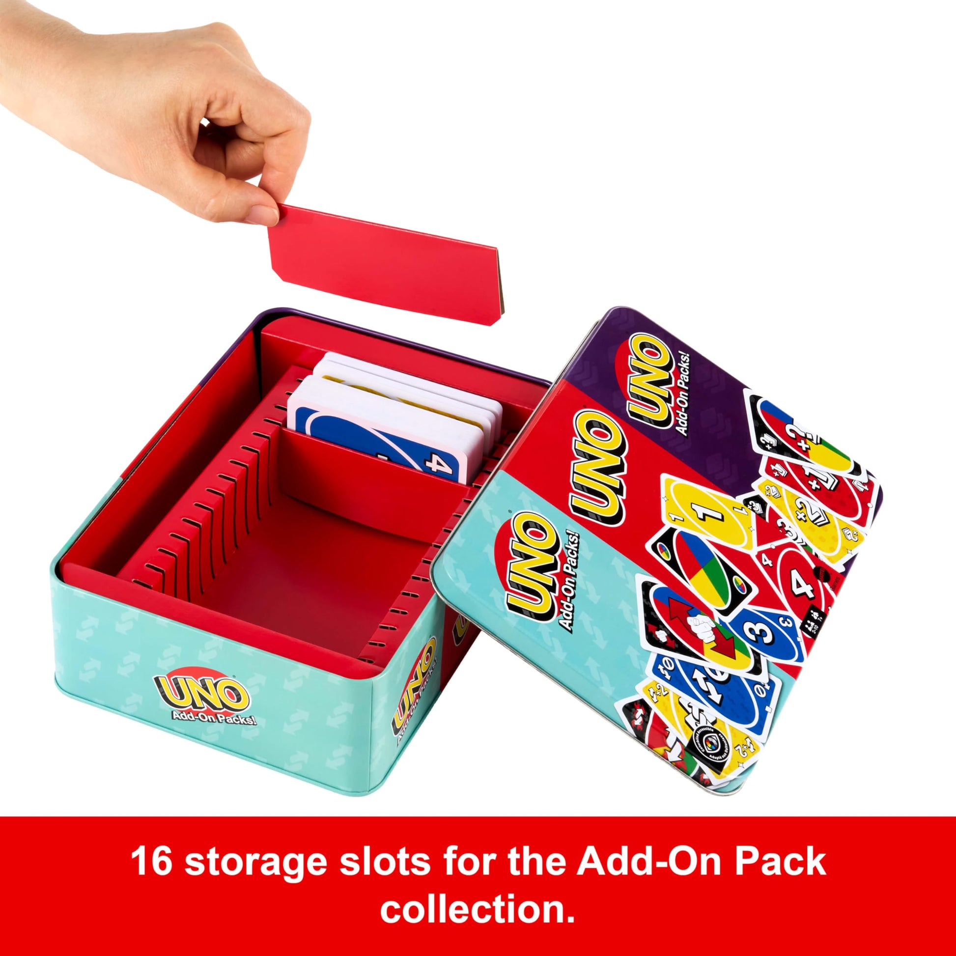 Mattel Games UNO Card Game with 2 Add On Packs & Collectible Tin for Kids, Adults & Family Game Night. 2 to 10 Players (Amazon Exclusive)