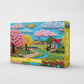 Springbok Springtime Stroll 1000 Piece Jigsaw Puzzle for Adults & Family - Poster Now Included - Scenic Spring Garden, Flowers & Trees Art - Unique