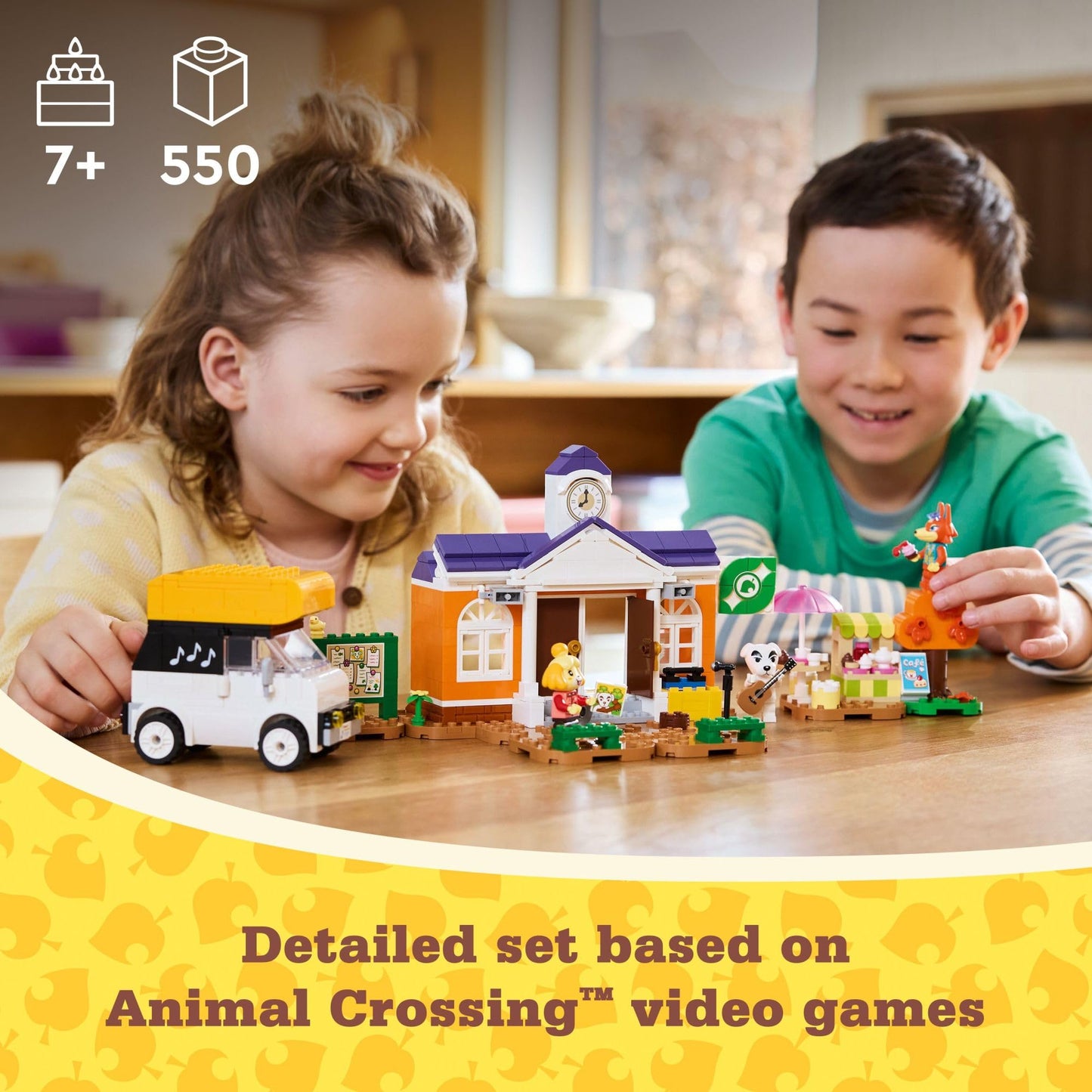 LEGO Animal Crossing K.K.’s Concert in The Plaza Building Toys Set - Animal Crossing Toy Figures & Playsets for Kids, Girls & Boys, Ages 7+ - Pretend