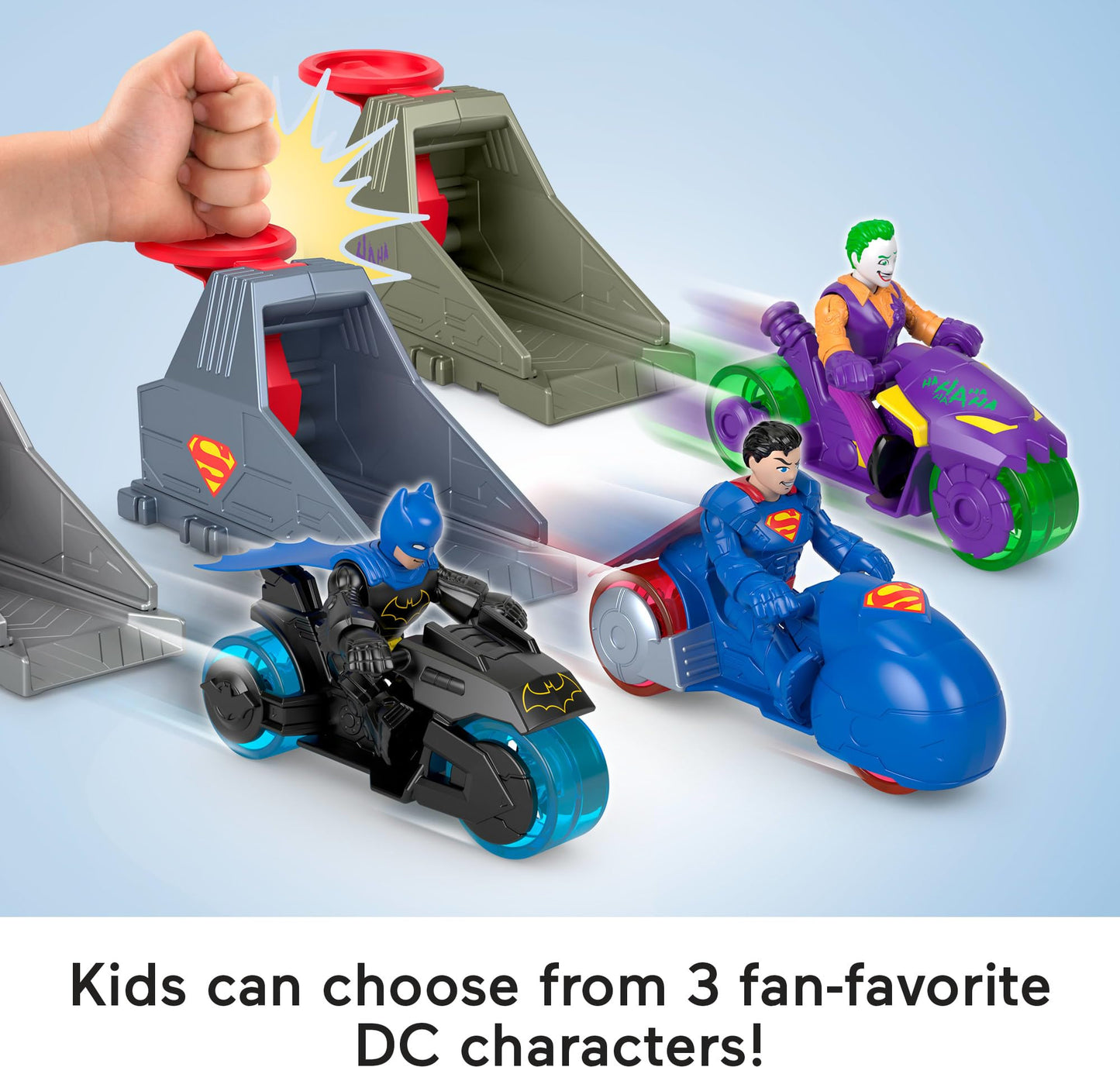 Fisher-Price Imaginext DC Super Friends, Launcher Set with 3-inch Superman Action Figure, Toy Vehicle & Housing Unit Inspired by DC Universe