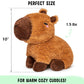 Happy Fuel Capybara Microwavable & Weighted Stuffed Animals -1.5 Lbs Unscented Heating Pad for Period Cramps Pain Relief and Anxiety, Cute Capybara