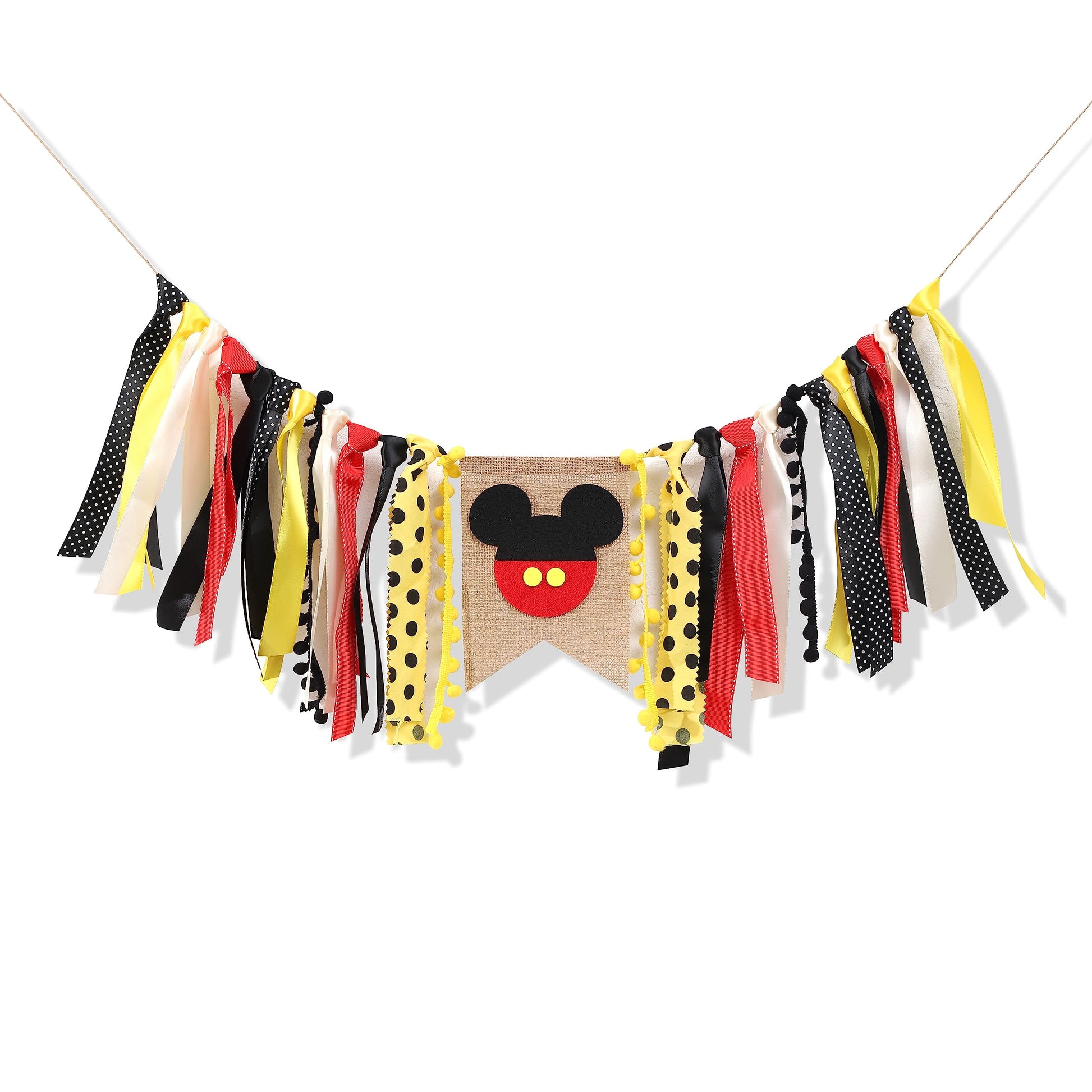 Mouse High Chair Banner - Mouse Birthday Party Decorations, First Year Highchair, Animal High Chair Banner, 1st Birthday Decoration, Cake Smash