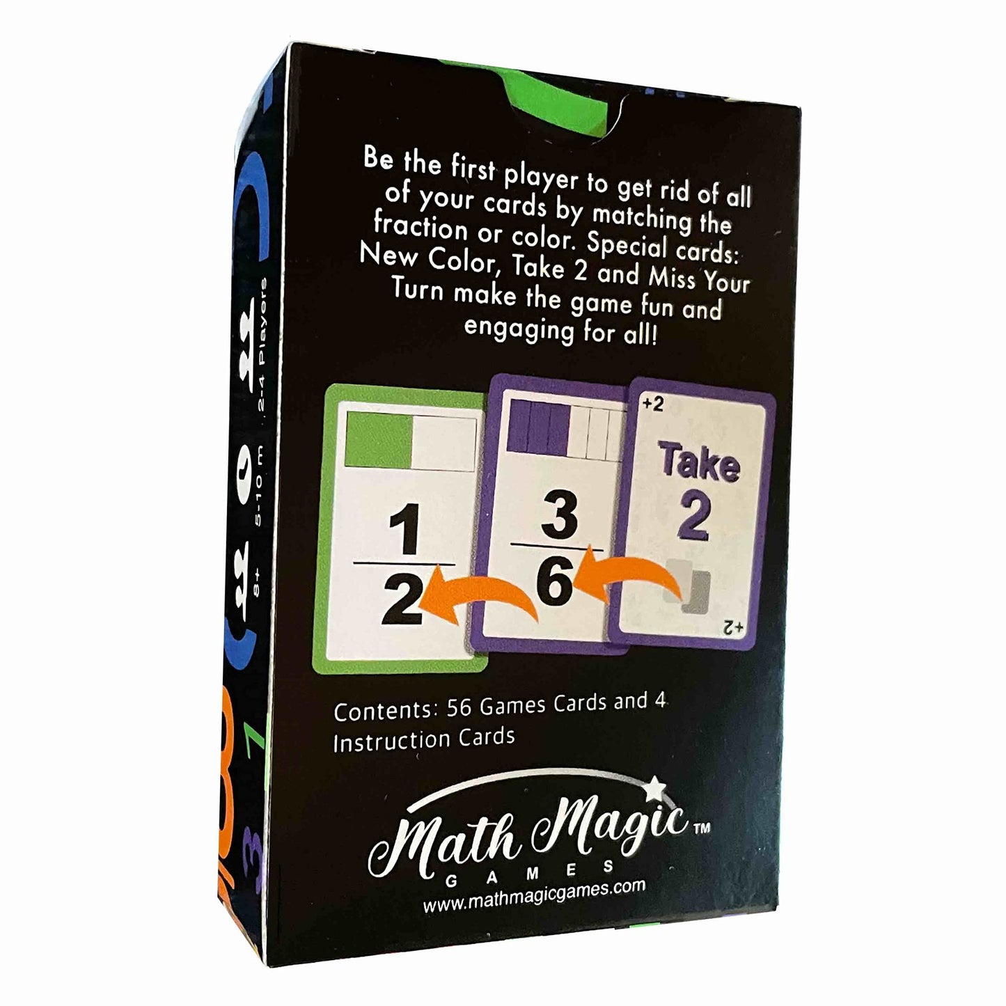 Fractions Wild - Match Fraction Number or Color to be The First to get rid of All Your Cards! Easy to Learn, Fun to pla Math Game for 3rd, 4th, 5th