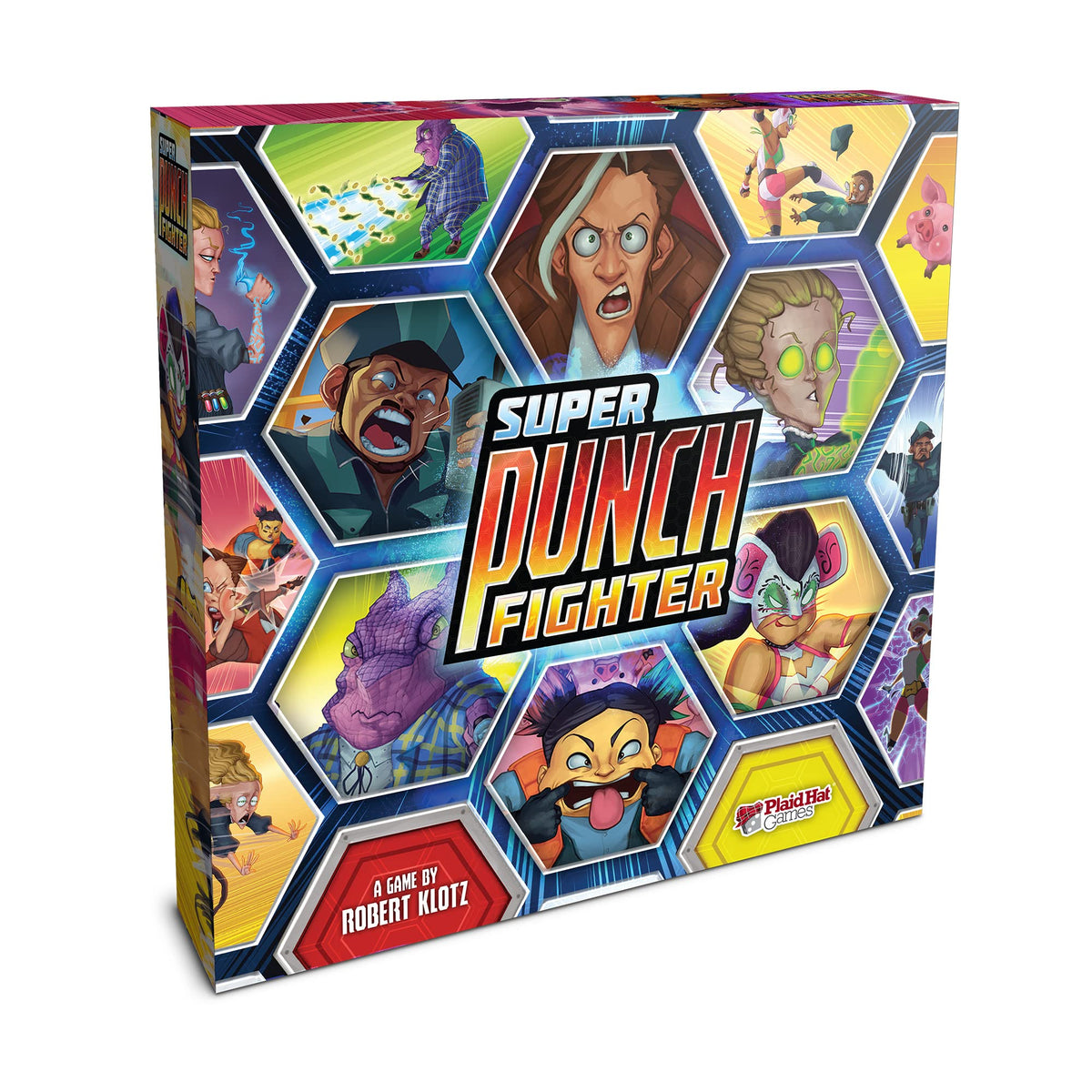 Super Punch Fighter Board Game - Zany Arena Combat Arcade Game! Fighting Strategy Game for Kids Kids & Adults, Ages 14+, 1-6 Players, 45 Minute