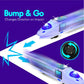 WEofferwhatYOUwant Bullet Train Toy - Electric Bump and Go Monorail for Kids with Lights & Music - Battery-Powered Toy Train with 3D Flashing LEDs