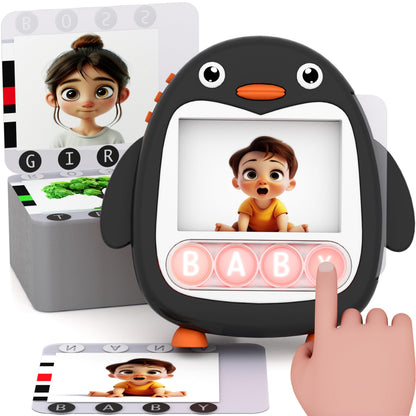 COOVA Word Pop & Talking Flash Cards for Kids Ages 4-8, pop it ABC & Spelling, Matching Letter Game, Sight Words Flash Cards Kindergarten & 1st Grade