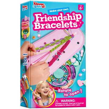 JOVA Klever Kits Friendship Bracelet Making Kit, Arts and Crafts for Kids Ages 6-12, Birthday Present for Teen Girl, Children's Jewelry Craft Set