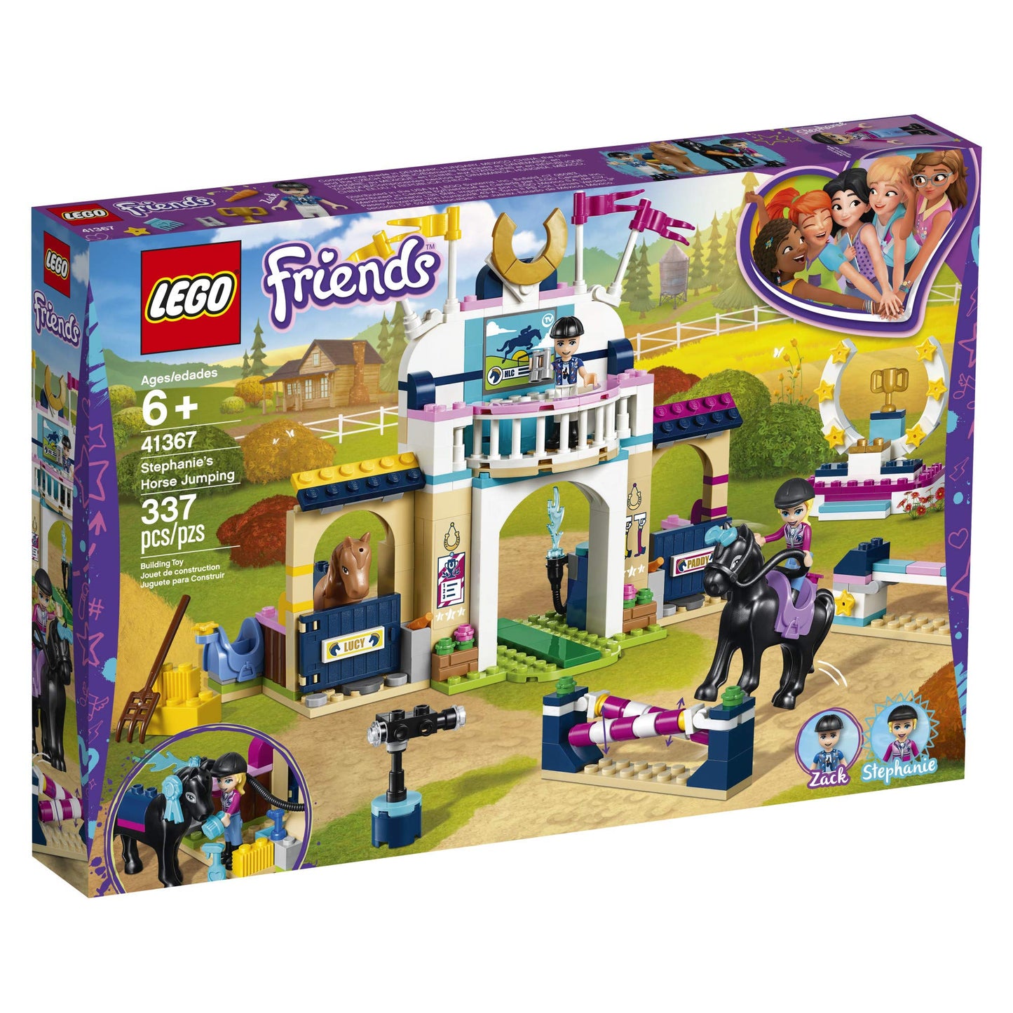 LEGO Friends Stephanie’s Horse Jumping 41367 Building Kit (337 Pieces)
