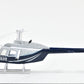 Bell 206 Helicopter Dark Blue and White Police Sky Pilot Series 1/34 Diecast Model by New Ray