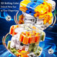 Large Labyrinth 3D Puzzles Maze Cube, 3D Puzzle Magic Cube & Ball, Engaging Brain Teaser Toy (Orange)
