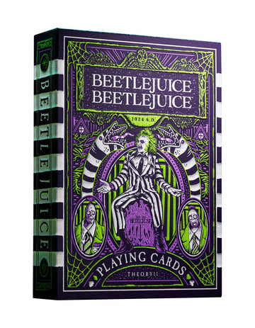 theory11 Beetlejuice Playing Cards - Broadway Musical Poker Deck with Custom Illustrated Art, Magic, Cardistry, Game Night Gift for Beetlejuice Fans