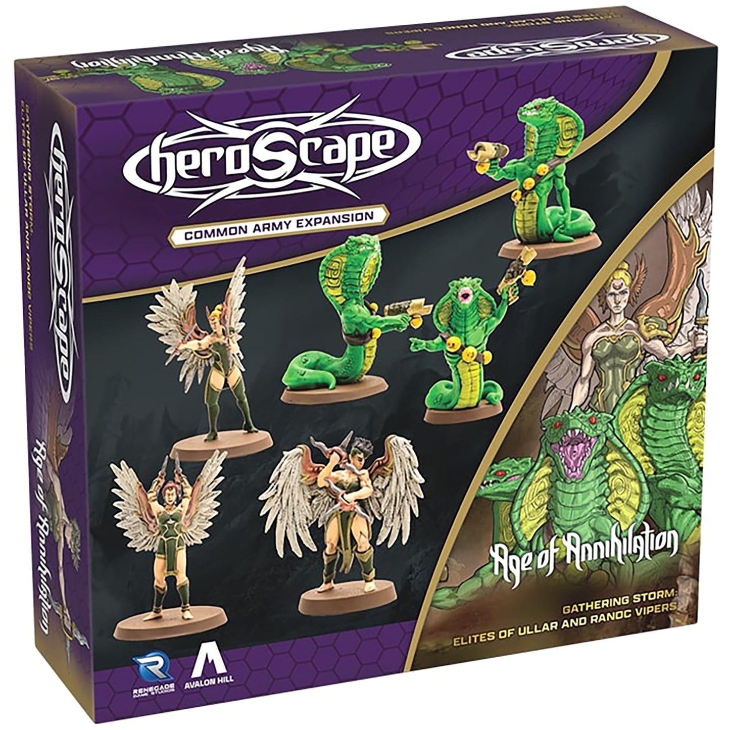 Renegade Game Studios Heroscape Expansion Elites of Ullar & Ranoc Vipers Tabletop Miniatures Strategy Game