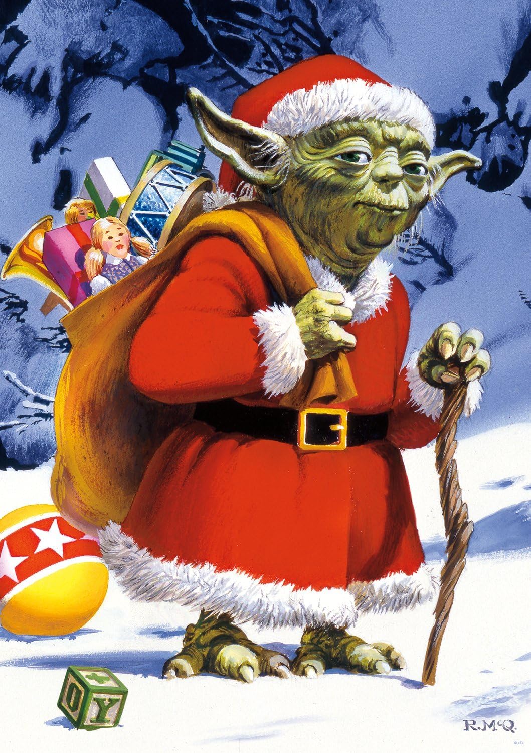 Buffalo Games - Star Wars™ Holiday Yoda - 300 Large Piece Puzzle for Adults
