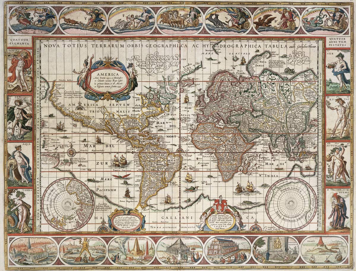 Ravensburger Map of the World from 1650, 2000 Piece Jigsaw Puzzle for Adults & for Kids Age 12 and Up