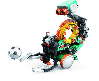 Teach Tech Mech 5, Mechanical Coding Robot, Coding Wheel Makes Robot Throw, Lift, kick, Draw and More, Ages 10 and Older