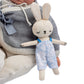 JC Toys La Baby Original Gray Collection Gift Set | 17" Soft Weighted Body | Made in Spain | Just Like a Real Baby | Blue Eyes | Reborn Berenguer