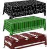 Dydamud Football Party Decorations, Disposable Field Tablecloth Plastic Rectangular Touchdown Table Cover for Sports Birthday Game Day Tailgate