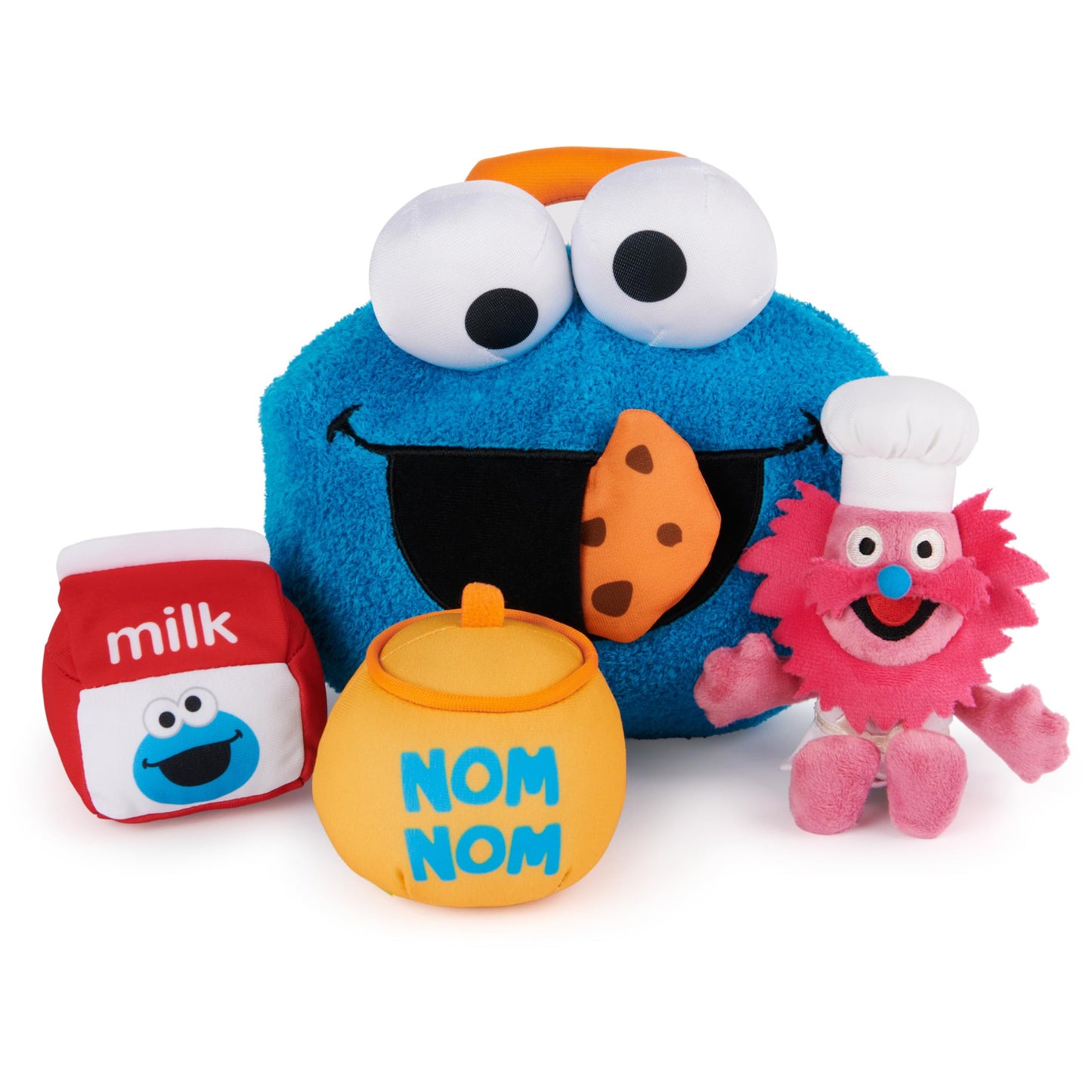 GUND Sesame Street Cookie Monster 5-Piece Sensory Plush Toy Baby Playset