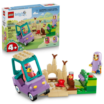 LEGO Bluey Grannies with Bingo and Bluey - Building Toy for Girls & Boys, Ages 4+ - Toddler Car & Playset with 2 Characters - Gift for Birthdays