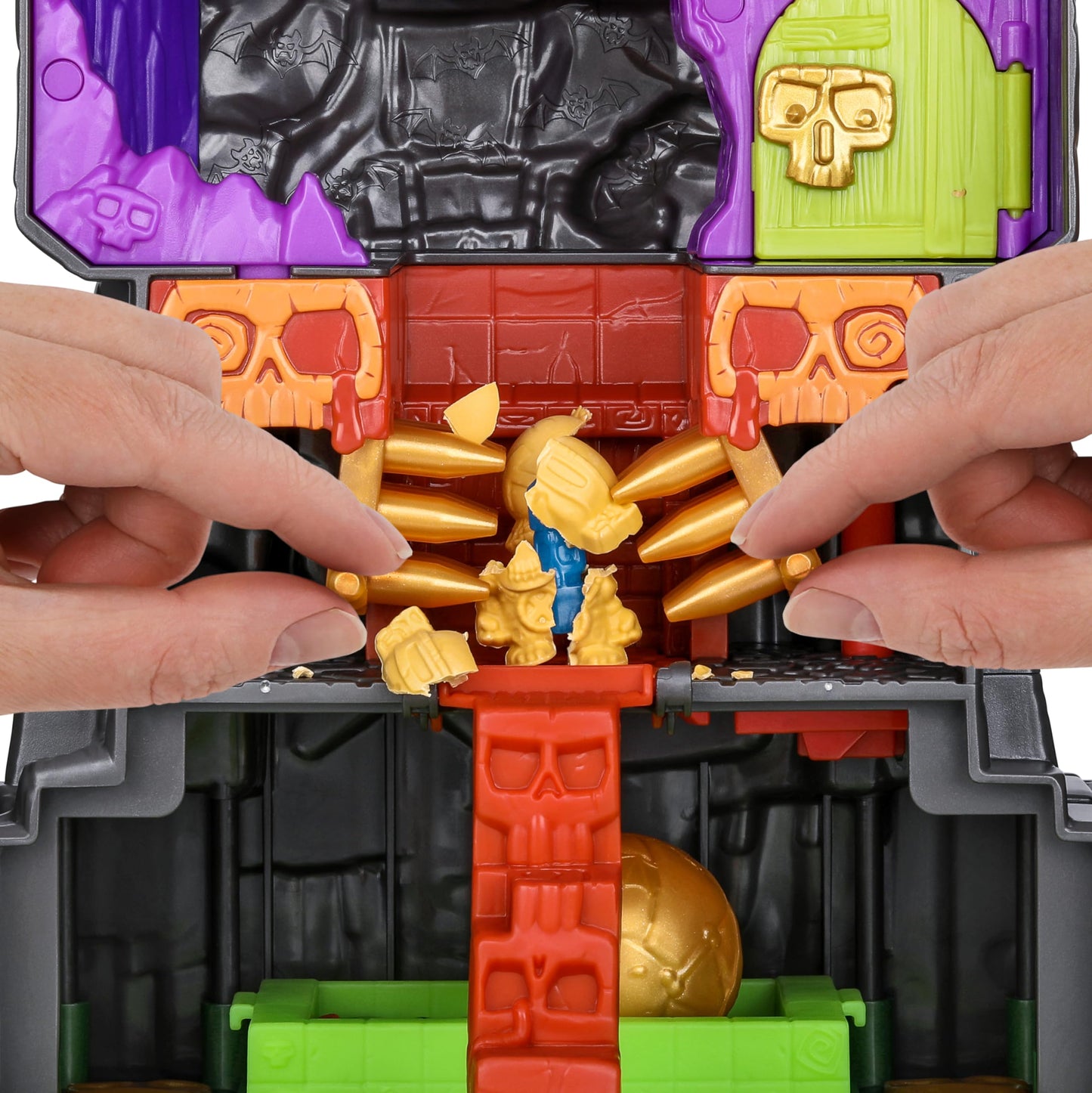 Treasure X Lost Lands Skull Island Skull Temple Mega Playset, 40 Levels of Adventure. 4 Micro Sized Action Figs. Survive The Traps and Discover