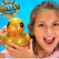JA-RU Giant Glitter Rubber Ducks (2 Ducks Assorted) 7" Large Rubber Duck. Kid Bath Toys. Stress Relief Fidget. Beach & Pool Toy. Baby Shower