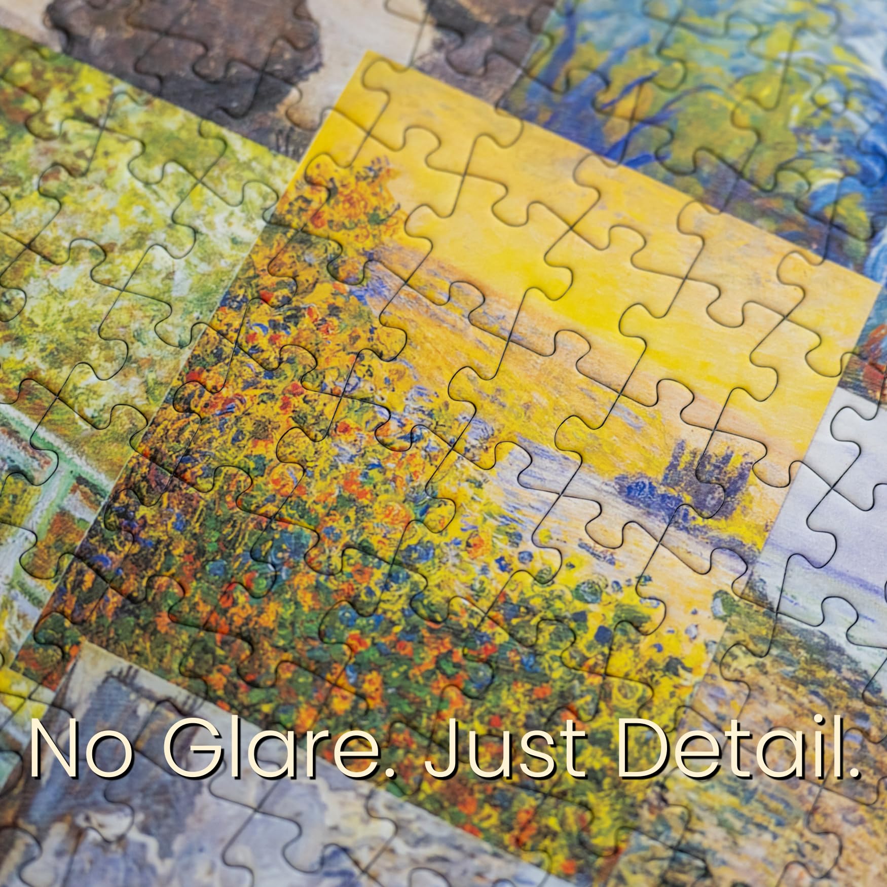 Aether Puzzles - Claude Monet Impressions of Light Part 1, Premium 1000 Piece Jigsaw Puzzle for Adults, Glare-Free, Soft-Touch Puzzles, Made in USA