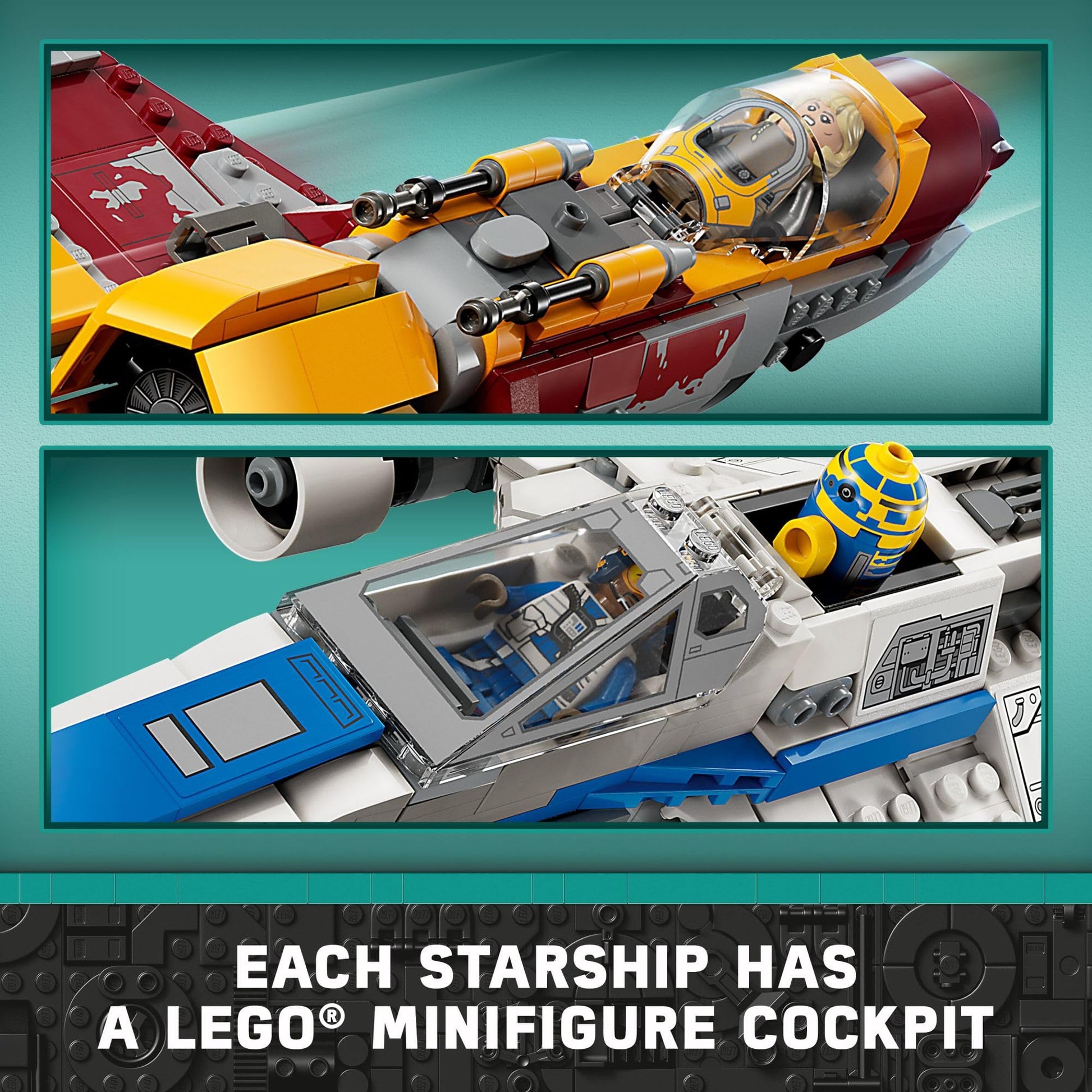 LEGO Star Wars: Ahsoka New Republic E-Wing vs. Shin Hati’s Starfighter 75364 Star Wars Playset Based on The Ahsoka TV Series, Show Inspired Building